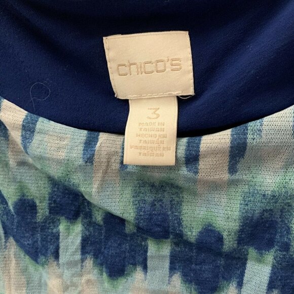 Chico's Multicolor Boho Print Artsy Blouse - Picture 3 of 4